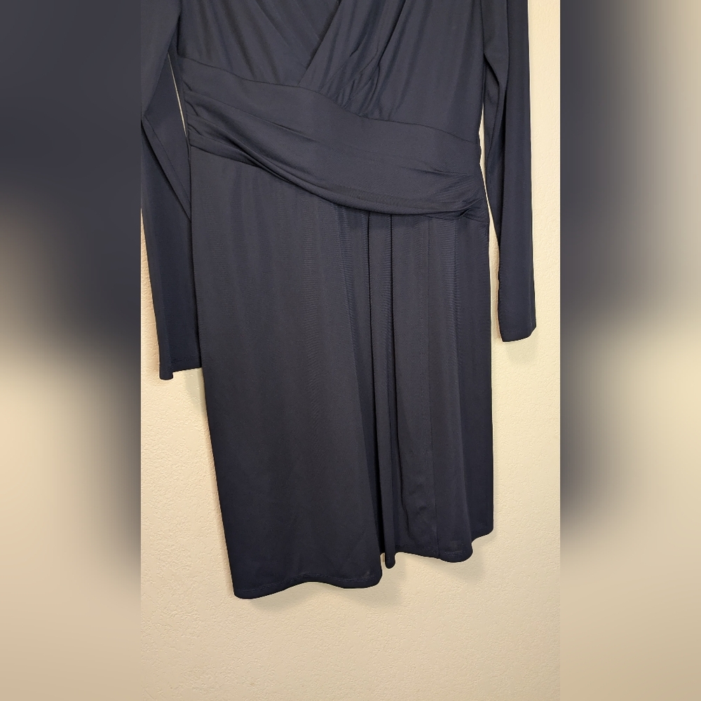 Lauren Ralph Lauren Navy Long Sleeve Dress - Picture 5 of 6